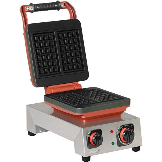 Omake Kare Waffle Makinesi Brüksel 4x6