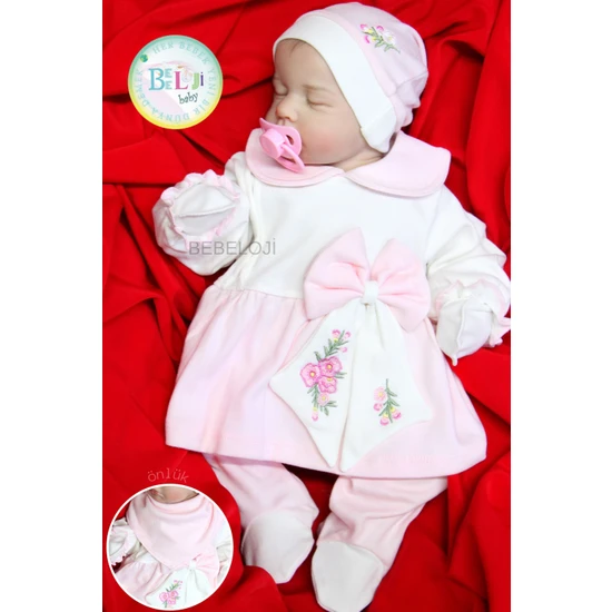 Bebeloji Baby Itır Çiçekli Yenidoğan Kız Bebek 5 Li Hastane Çıkışı Yenidoğan Kıyafeti