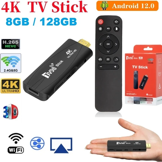 Kalite Android Stick Tv Box (8GB-128GB / Android 12)