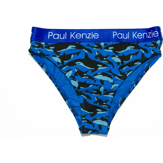 Paul Kenzie Desenli Kadın Slip Külot – Eco Characters – Oh Whale