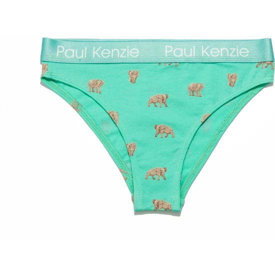 Paul Kenzie Desenli Kadın Slip Külot – Eco Characters – Elephantastic