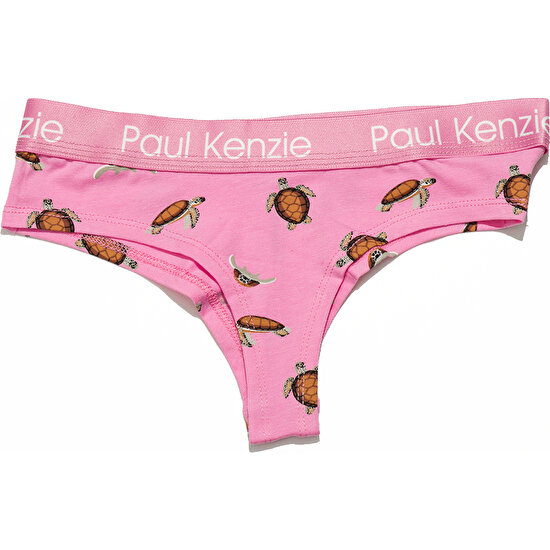Paul Kenzie Desenli Kadın Cheeky Külot – Eco Characters – Turtley