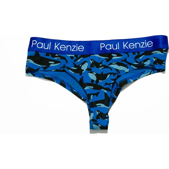 Paul Kenzie Desenli Kadın Cheeky Külot – Eco Characters – Oh Whale