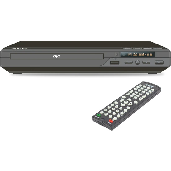 Hello HL-5483 DVD Player Divx Kumandalı HDMI Çıkışlı DVD VCD USB Den Film Oynatabilme