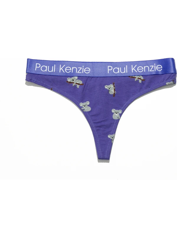 Paul Kenzie Desenli Kadın String Külot – Eco Characters – Koala