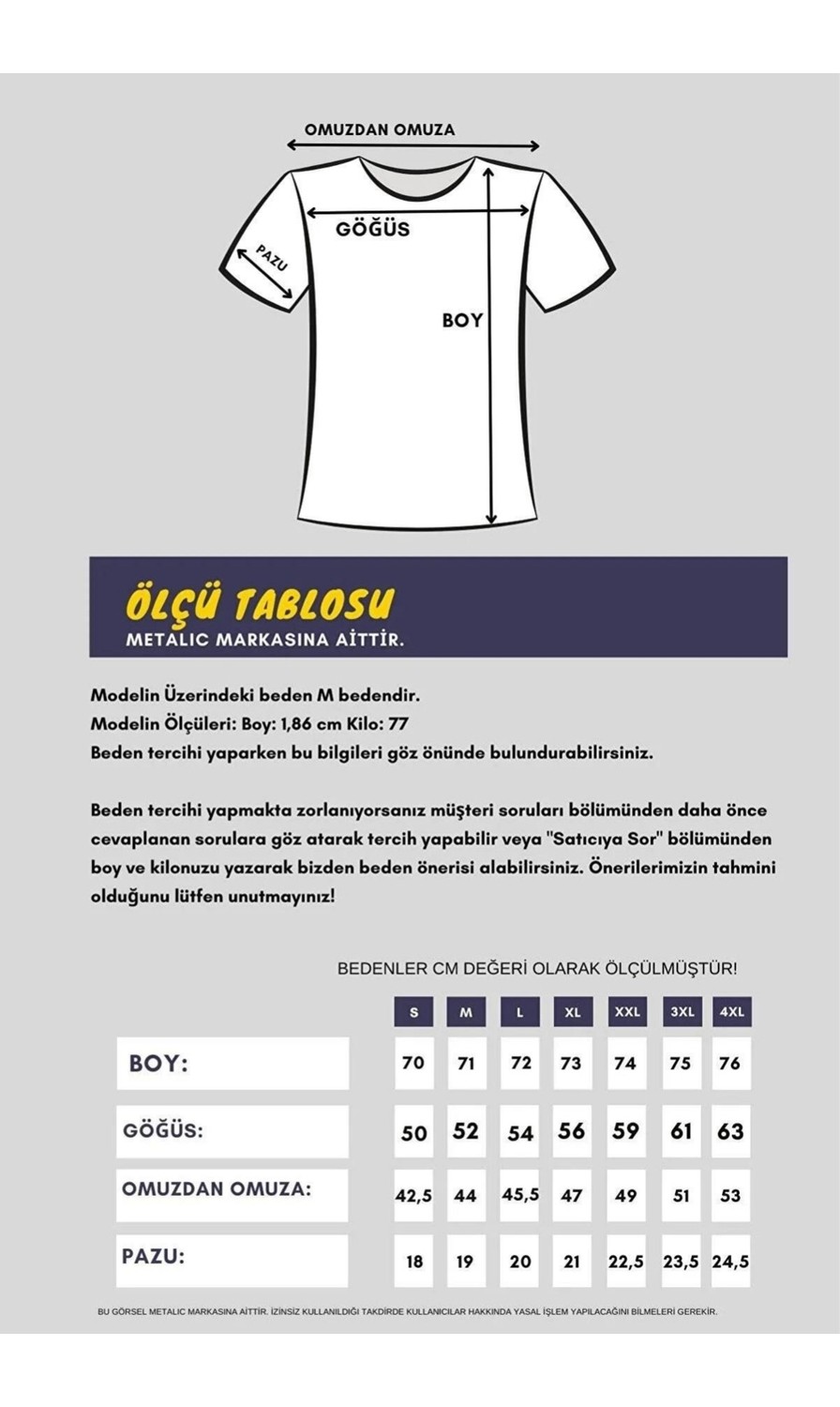 Mmetalic Metalıc Erkek Haki Pamuklu Kısa Kollu V Yaka T-Shirt görsel 4