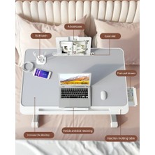 Katlanabilir Laptop Sehpası Dizüstü Bilgisayar Notebook ve Tablet Çalışma Masası USB Portlu