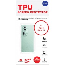 Wrapsol Oppo Reno 11 Mat Arka ve Yan Koruyucu Tpu Film