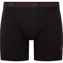U.S. Polo Assn. 80517 Erkek Pamuklu 3'lü Boxer-Siyah-antrasit-gri