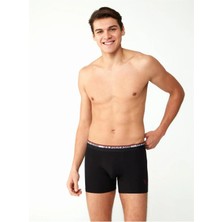 U.S. Polo Assn. 80489 Erkek Modal 2'li Boxer-Siyah-lacivert