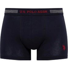 U.S. Polo Assn. 90004 Erkek Battal 3'lü Boxer-Lacivert-grimelanj-beyaz