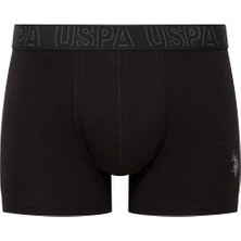 U.S. Polo Assn. 80518 Erkek Pamuklu 3'lü Boxer-Bordo-lacivert-siyah