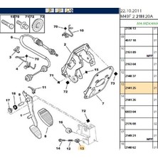 Psa Debriyaj Pedal Braketi Partner Berlingo (214125)