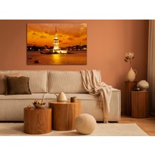 Aden Istanbul Kız Kulesi Puslu Hava Kanvas Tablo