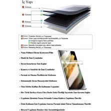 HANPORIUM Samsung Galaxy Note 20 Kavisli Ekran Koruyucu Nano Polimer Film - Ultra Darbe Emici Etkin Koruma - Ekranı Tam Kaplar