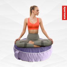 Xpermate Iç ve Dış Mekan Meditasyon Minderi Su Itici Kumaş Fermuarlı Yoga Minderi Uv Güneş Dayanımı Morlila