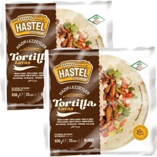 Hastel Tortilla Lavaş 10 Adet 650 gr x 2 Paket