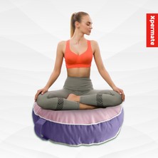 Xpermate Iç ve Dış Mekan Meditasyon Minderi, Su Itici Kumaş, Fermuarlı Yoga Minderi Uv Güneş Dayanımı Pembelila