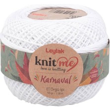 Knit me Karnaval El Örgü İpi Kar Beyaz 50 gr.