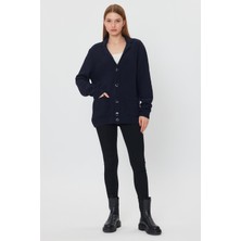 Alexander Gardi Düğmeli Salaş Triko Ceket (E23-6709-KDN)