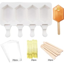 Yaci Shop L 61 Adet Tarzı Dıy Silikon Kalıpbaking Pan Dondurma Kalıpları Kek Popsicle Cakesicles Çikolata Pasta ve Fırın Mutfak Aletleri Aksesuarları (Yurt Dışından)