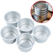 Yaci Shop 2021 Yenı Yuvarlak Mini Kek Tava Çıkarılabilir Alt Pudingler Kalıp Alüminyum Alaşımlı Pişirme Kalıbı Pan Bakeware Aracı Dıy Pişirme Araçları (Yurt Dışından)