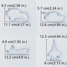 Yaci Shop Kenıao-Hangmu Stili Kenıao Erkek Çocuklar Için Askeri Temalı Kurabiye Kesici Seti - Jet, Kamyon, Tank - Babalar Günü Bisküvi Fondan Ekmek Kalıbı - Paslanmaz Çelik (Yurt Dışından)