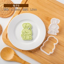 Yaci Shop E2622 Stili Karikatür Paskalya Tavşanı Yumurta Bisküvi Kalıbı Yeni Fondan Çerez Kesici Dıy 3D Çerez Basın Damga Pasta Şeker El Sanatları Pişirme Aracı (Yurt Dışından)