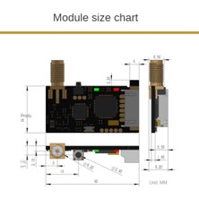 Decisive SX1278 433M Lora Kablosuz Modül Uart Seri Verici Alıcı Modülü (Yurt Dışından)