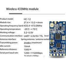 Decisive -12 433MHZ SI4463 Kablosuz Seri Port Modülü 1000M Bluetooth HC12'YI Değiştirin - 4 Adet (Yurt Dışından)