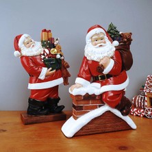 Decisive 1 Adet Noel Baba Heykel Noel Bebek Reçine Süs Heykelcik Tatil Yeni Yıl Noel Masa Dekorasyon C (Yurt Dışından)