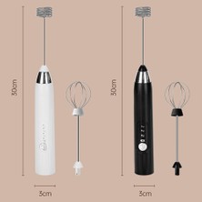 Decisive 3ın1 Taşınabilir Elektrikli Süt Köpürtücü Köpük Makinesi El Köpürtücü Yüksek Hızlı Içecek Mikser Kahve Köpürtme Değnek Beyaz (Yurt Dışından)