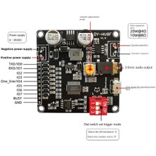 Decisive DY-HV8F Ses Çalma Modülü 12V/24V Tetikleyici Seri Bağlantı Noktası Kontrolü 10W/20W ile 8mb Flash Depolama Mp3 Çalar (Yurt Dışından)