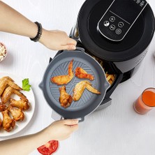 Decisive Yeniden Kullanılabilir Silikon Hava Fritöz Astar Sepeti Kare Hava Fritöz Pot Tepsi Airfryer Aksesuarları Için Isıya Dayanıklı Gıda Pişirme E (Yurt Dışından)