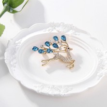 Decisive Geyik Broş Kristal Açık Kahverengi Broş Kadınlar Sevimli Hayvan Broş Pin Moda Takı Hediye Nefis Broşlar (Yurt Dışından)