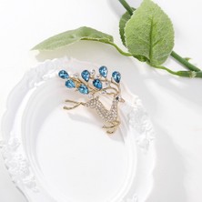 Decisive Geyik Broş Kristal Açık Kahverengi Broş Kadınlar Sevimli Hayvan Broş Pin Moda Takı Hediye Nefis Broşlar (Yurt Dışından)
