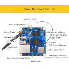 Decisive Zero 3 Geliştirme Kurulu Için 1,5 GB Ram H618 Wifi5+Bt 5.0 Gigabit Lan, Android 12 DEBIAN12 Için Ab Tak ile (Yurt Dışından)