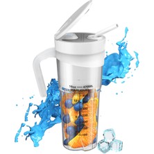 Decisive Taşınabilir Smoothies Blender Elektrikli Meyve Suyu Blender Smoothies Meyve Blender Beyaz Için Şarj Edilebilir Taşınabilir Blender (Yurt Dışından)