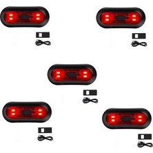 Decisive 5x LED Kask Işık, Motosiklet Kask Fren Lambası Şarj Edilebilir Bisiklet Arka Kırmızı Güvenlik Uyarı Işığı Gece Sürüş Için (Yurt Dışından)