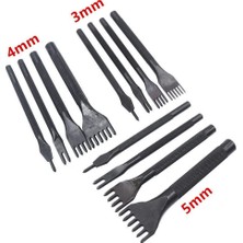 Decisive 3 mm 1/2/4/6 Prong Elmas Dikiş Keski Delik Zımba Aracı, Deri Delgeç, Deri Keski Seti-4 Adet (Yurt Dışından)