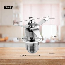 Decisive 502977 Karıştırma Düzeneği Bıçak Kesme Düzeneği Blender Parçası 502977 18396 018396 Waring Için Uyumlu CB6/CB10/CB15 (Yurt Dışından)