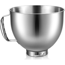 Decisive Kitchenaid Için Paslanmaz Çelik Kase 4,5-5 Quart Eğimli Kafa Stand Mikser, Kitchenaid Mikser Kasesi Için, Bulaşık Makinesinde Yıkanabilir (Yurt Dışından)