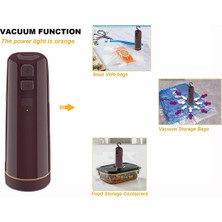 Decisive El Vakum Mühürleyen, Vakum Saklama Torbaları Için Taşınabilir Elektrikli Vakum Mühürleyen Pompa, 2 Fermuarlı Vakum Torbası ile (Yurt Dışından)