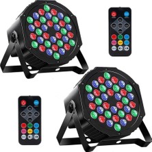 Decisive Işıklar Uzaktan Kumandalı 36LED Sahne Işıkları ve Dmx 1W Rgb Ses Kontrolü Düğün Bar Partisi Ab Tak Için Uygun (Yurt Dışından)