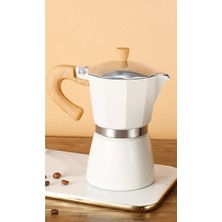 Decisive 300ML Vintage Ahşap Saplı Espresso Makinesi Moka Pot Klasik Italyan Cafe Araçları Mutfak Cafe Aksesuarları (Yurt Dışından)