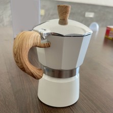 Decisive 300ML Vintage Ahşap Saplı Espresso Makinesi Moka Pot Klasik Italyan Cafe Araçları Mutfak Cafe Aksesuarları (Yurt Dışından)