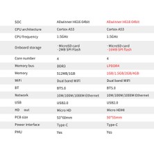 Decisive Zero 3 Geliştirme Kurulu Için 1,5 GB Ram H618 Wifi5+Bt 5.0 Gigabit Lan, Android 12 Için DEBIAN12 UBUNTU22.04 (Yurt Dışından)