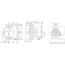 Grundfos Magna1 32-100(180 Mm) 125-150.000 Kazan Için Frekans Konvertörlü Sirkülasyon Pompası 10MSS 10M³/H