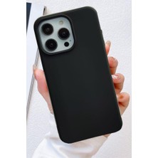 3gen Case İPHONE 15 PRO MAX UYUMLU YUMUŞAK RENKLİ SİLİKON KILIF (SİYAH)