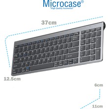 Microcase 2in1 Kablosuz 2.4g ve Bluetooth Wireless Klavye Mouse Set + Türkçe Sticker AL4173